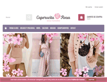Tablet Screenshot of caperucita-rosa.com